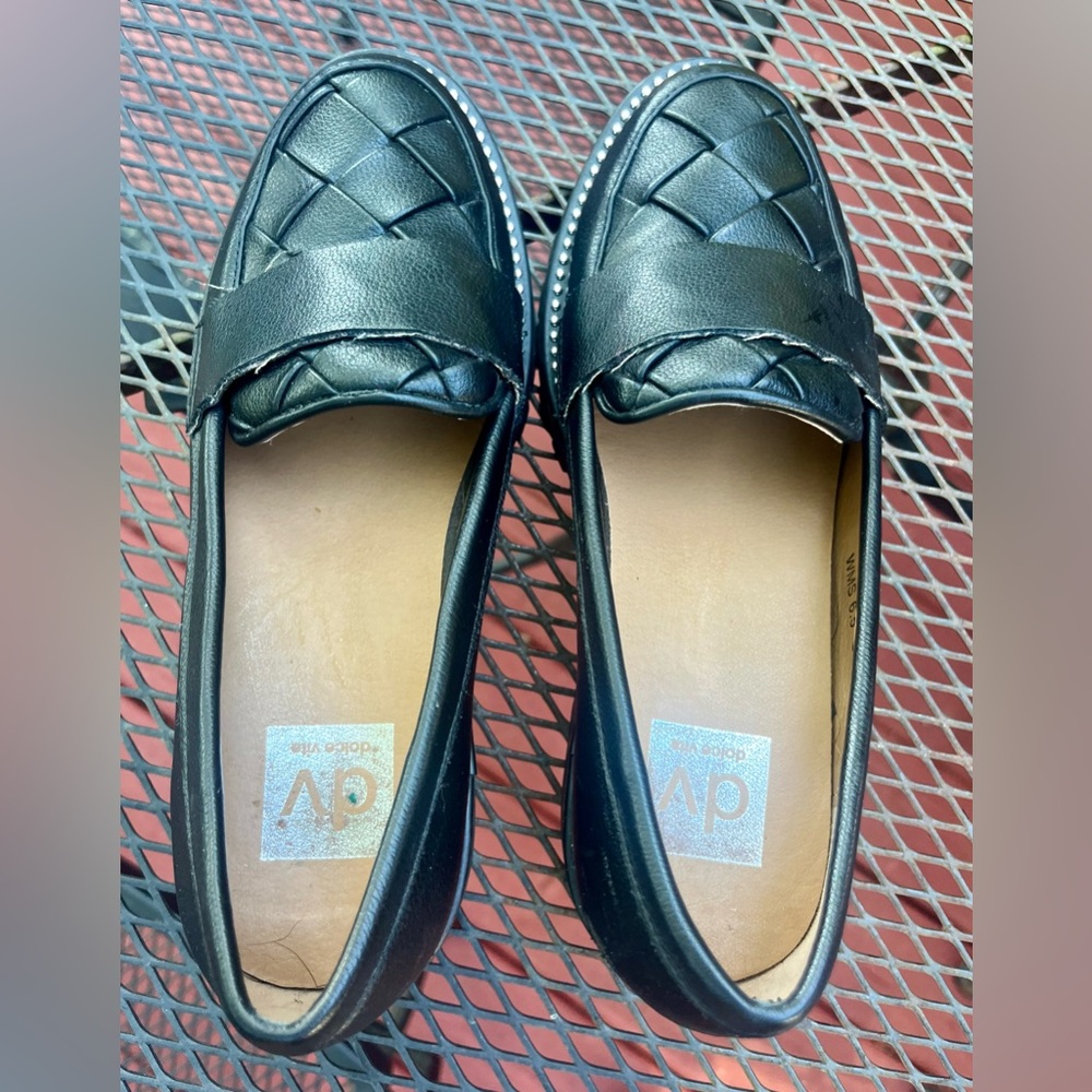 DV by Dolce Vita Women's Black Woven Loafers - Picture 7 of 7